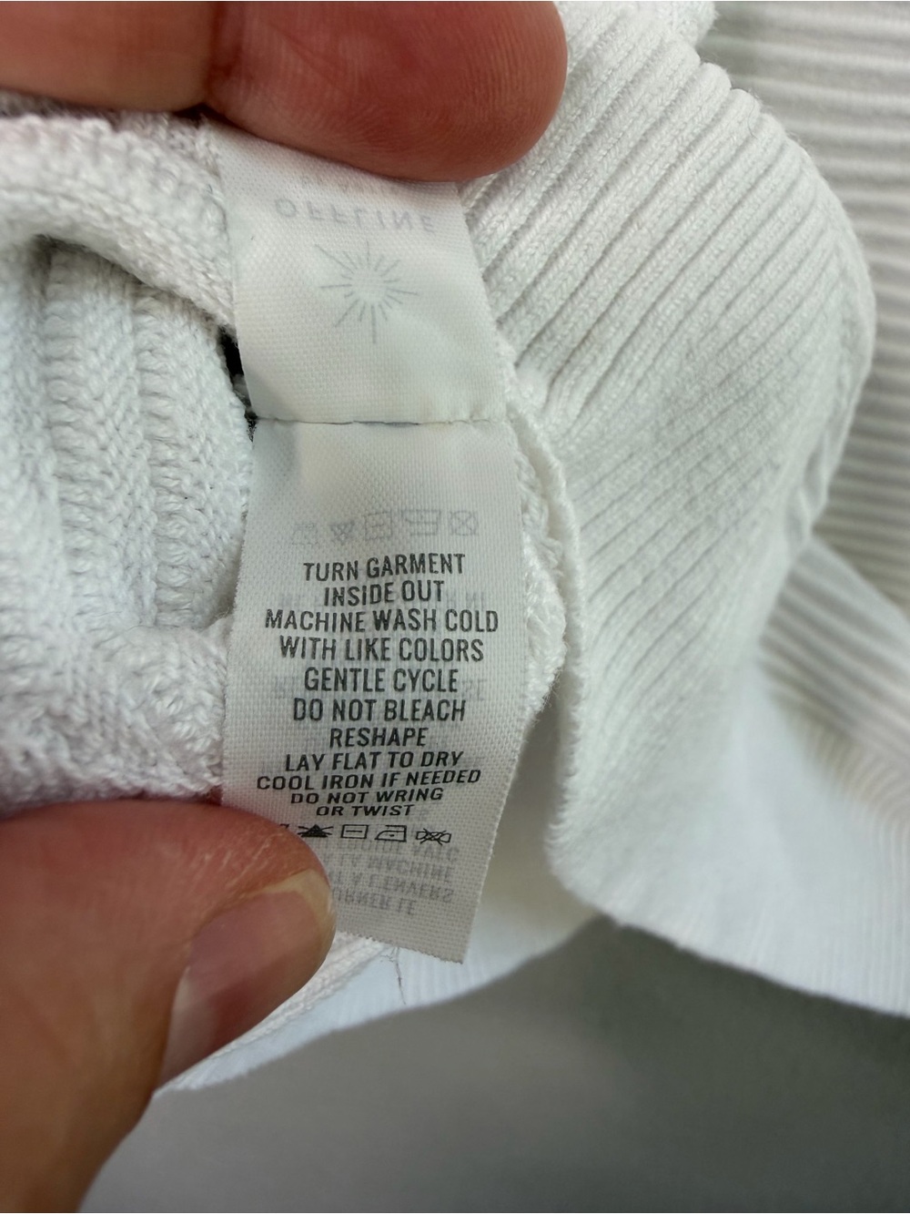 Offline by Aerie White Textured Half Zip Sweater - Picture 11 of 13